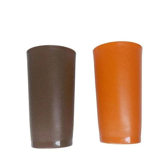 Vintage Tupperware  Plastic Cups Set of 4 - Picture 2 of 9